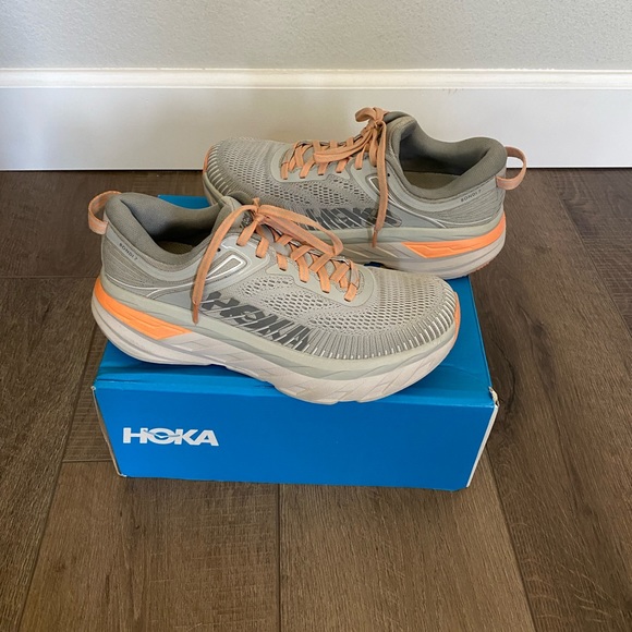 Hoka One One Shoes - Hoka One One Bondi 7 Women’s Size 7 Harbor Mist/Shark Skin